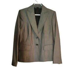 Linda Allard  Ellen Tracy Cotton and silk blazer jacket Nice structure
